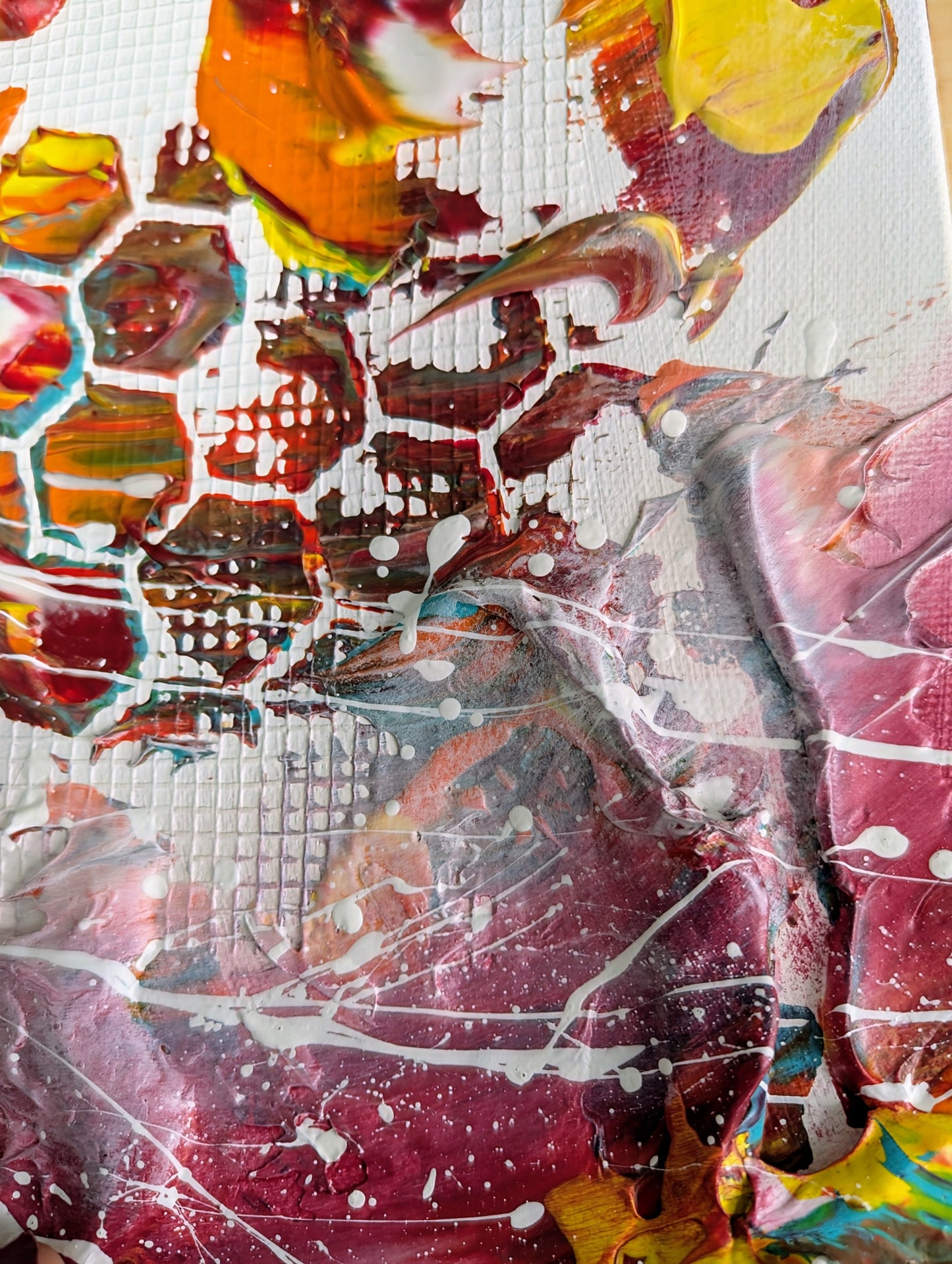Toile abstraite ''Éclatante''