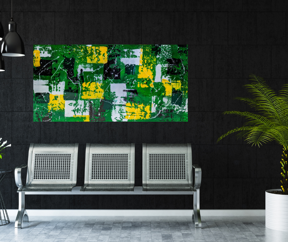 Toile abstraite "Réapparition"