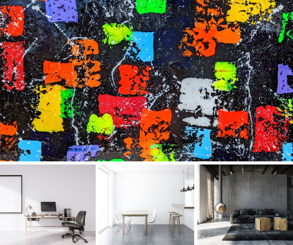 Toile abstraite "Satisfaction"