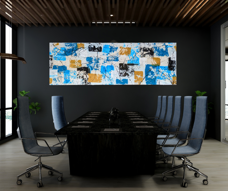 Toile abstraite "Sérénité"