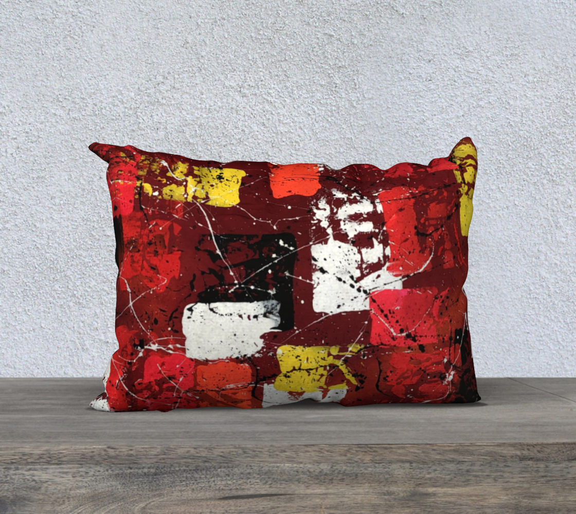 Housse coussin 20X14 Écarlate