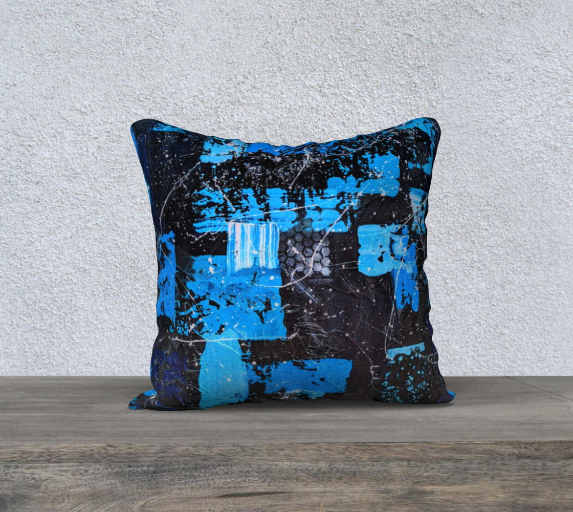Housse de coussin 18X18 ''Océanique''