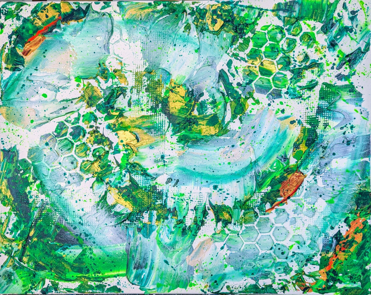 Toile abstraite '' Apesanteur''