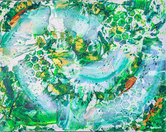 Toile abstraite '' Apesanteur''