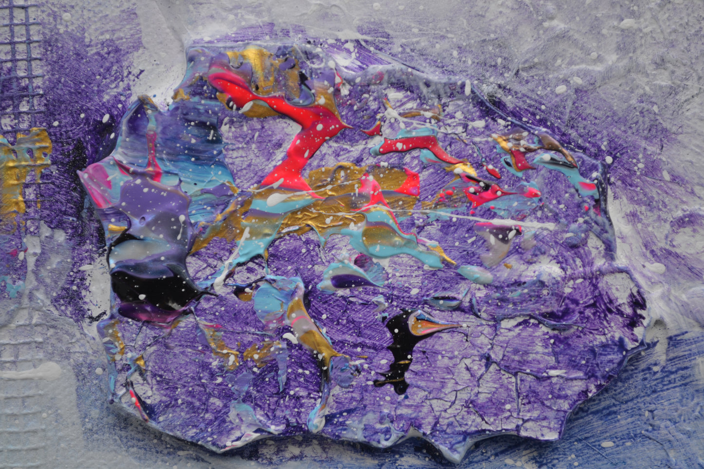 Toile abstraite ''Où te caches-tu petit koala?''