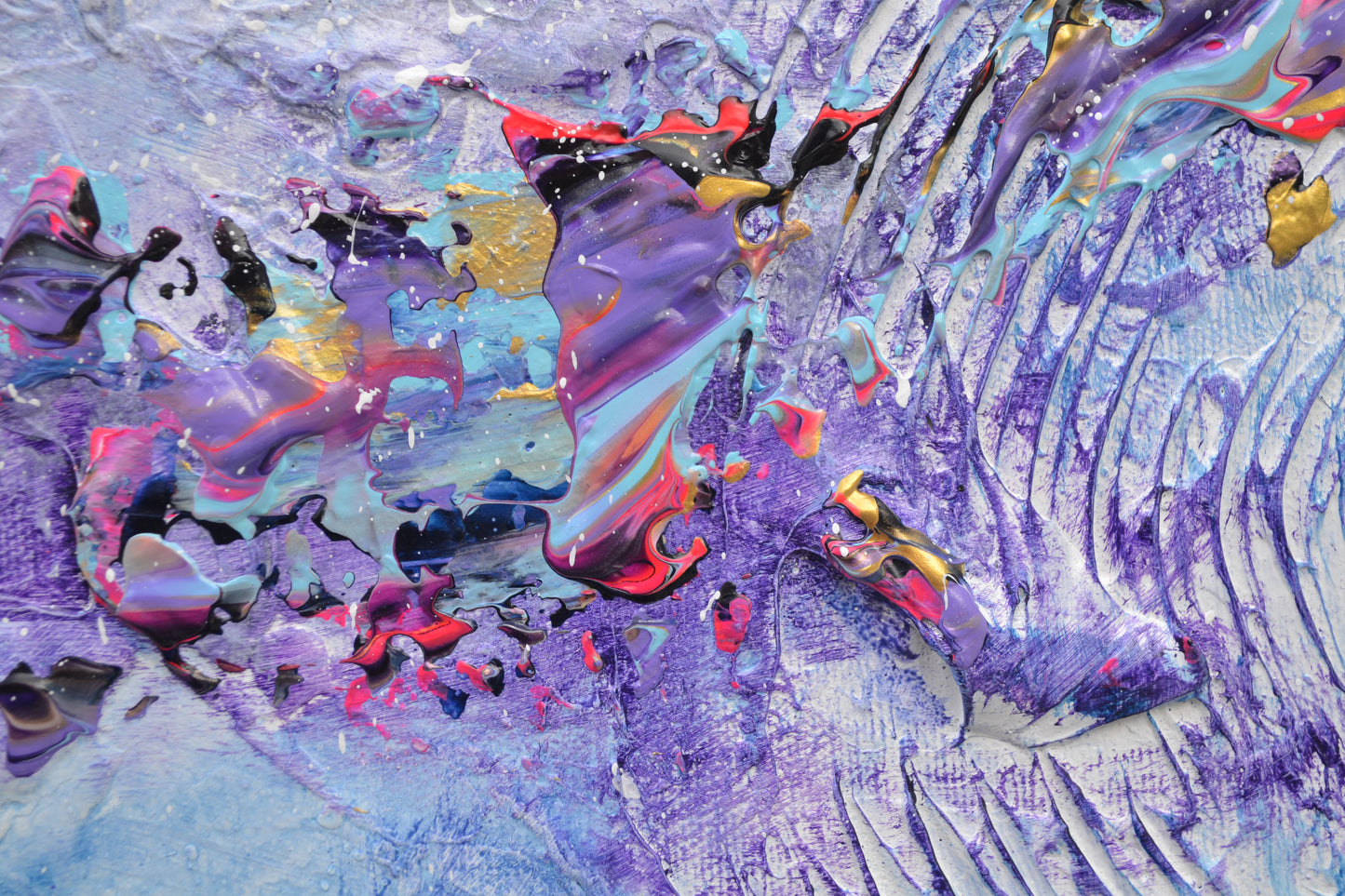 Toile abstraite ''Où te caches-tu petit koala?''