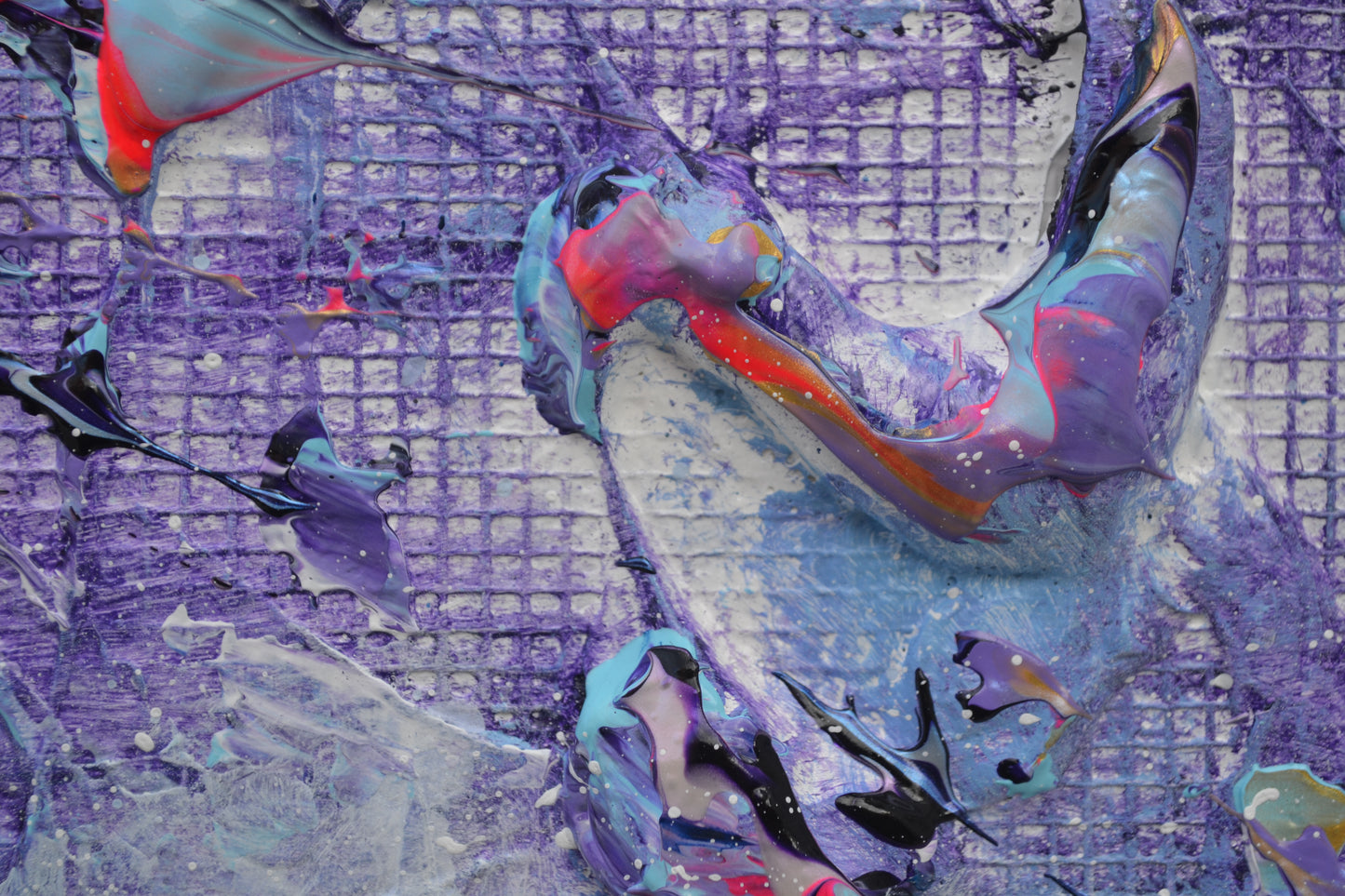 Toile abstraite ''Où te caches-tu petit koala?''