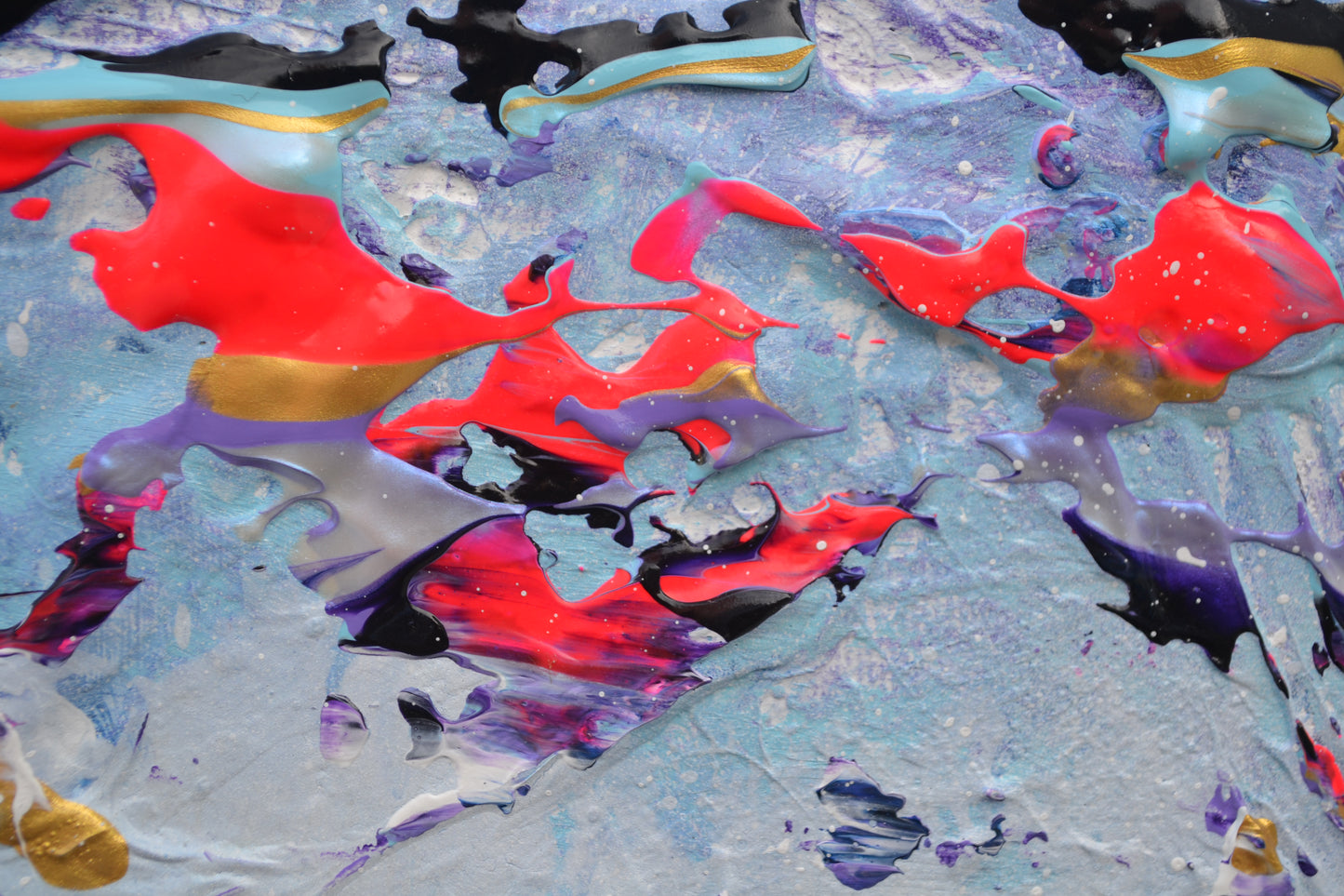 Toile abstraite ''Où te caches-tu petit koala?''