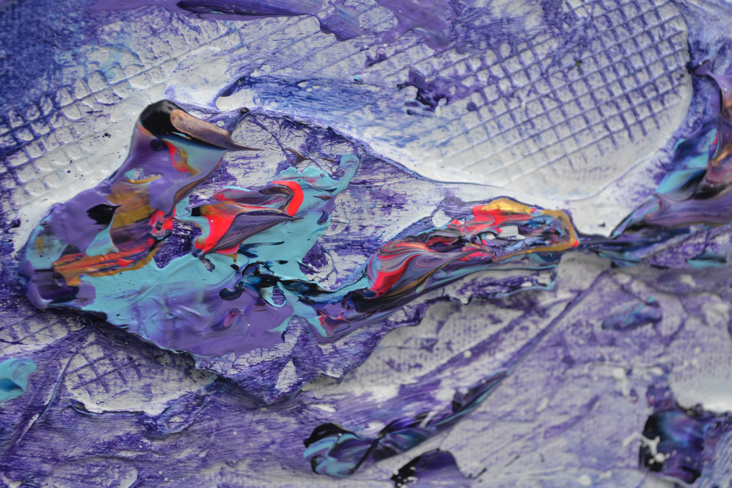 Toile abstraite ''Où te caches-tu petit koala?''