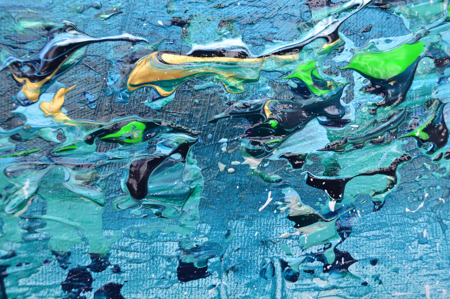 Toile abstraite ''L'océan des rêves''