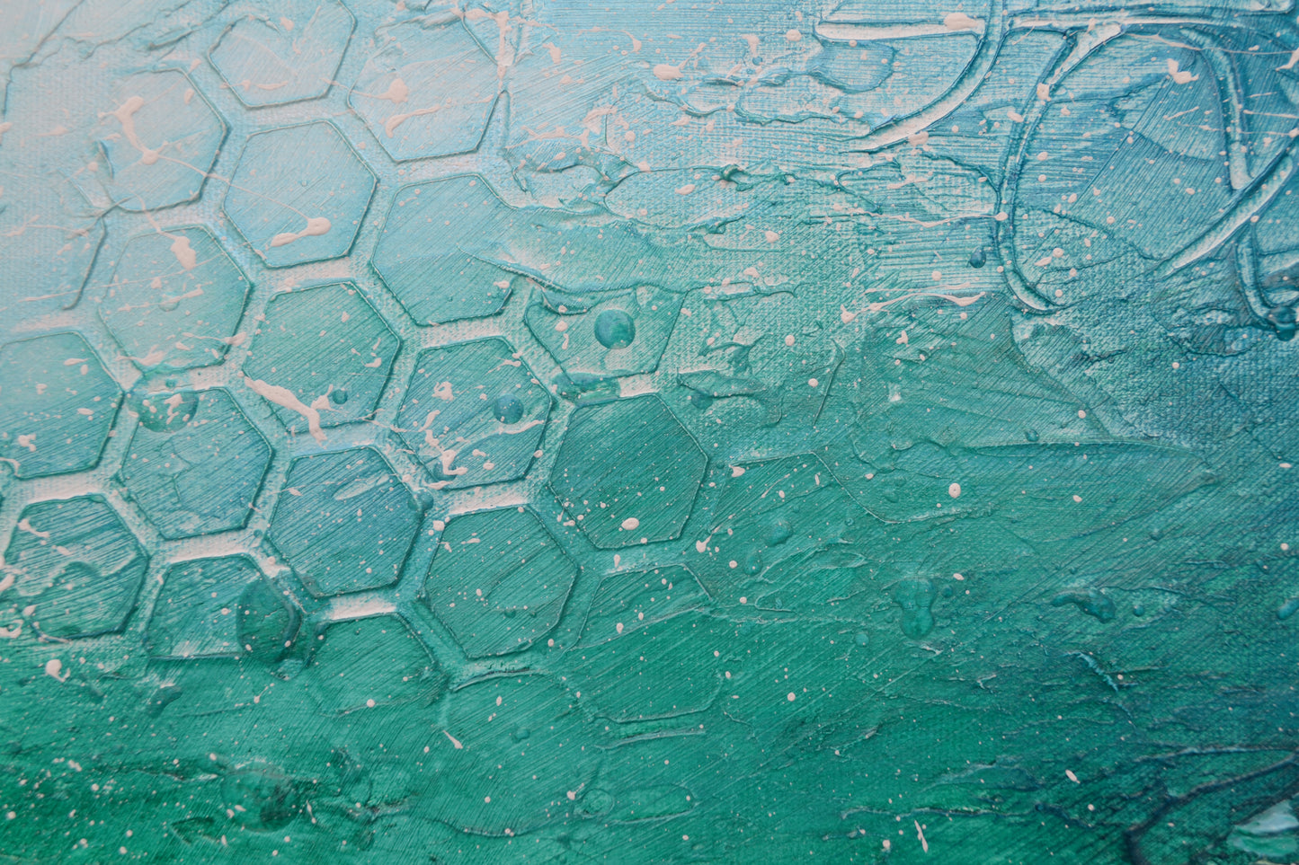 Toile abstraite ''L'océan des rêves''