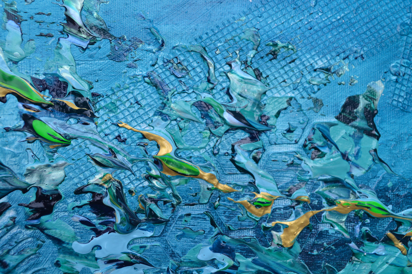 Toile abstraite ''L'océan des rêves''