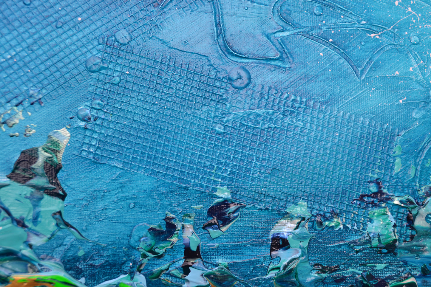 Toile abstraite ''L'océan des rêves''