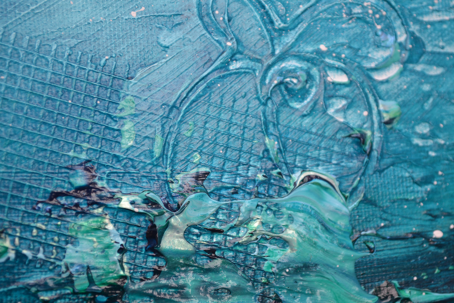 Toile abstraite ''L'océan des rêves''