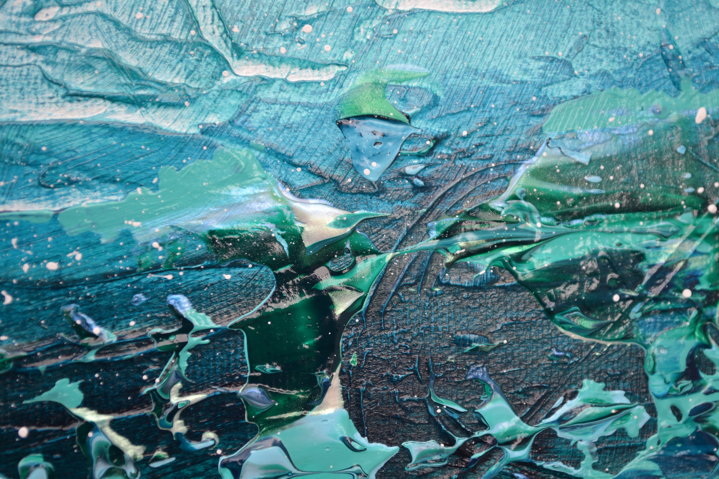 Toile abstraite ''L'océan des rêves''