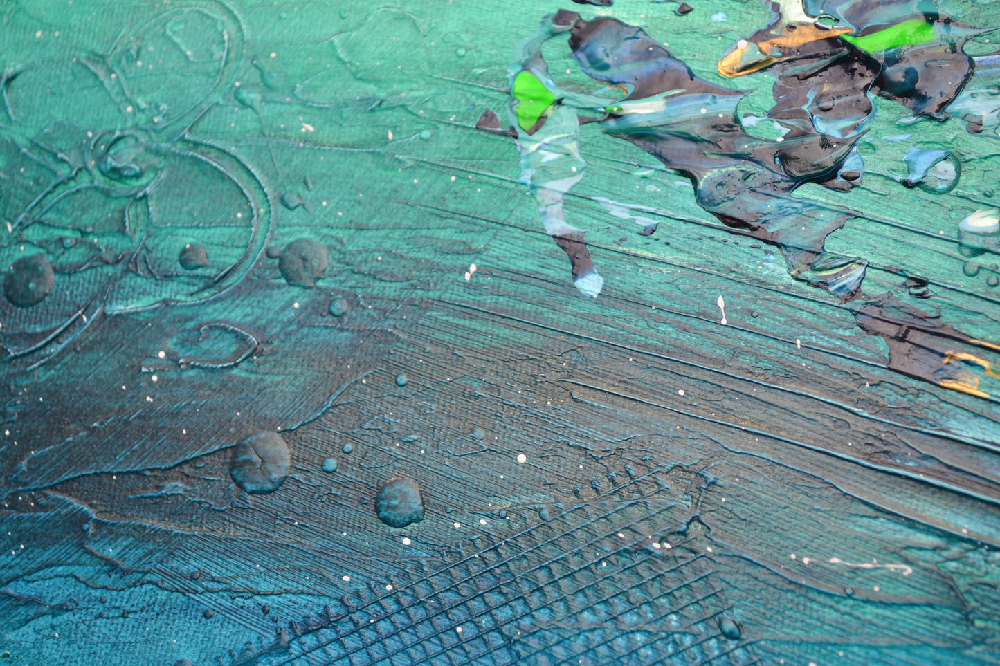 Toile abstraite ''L'océan des rêves''