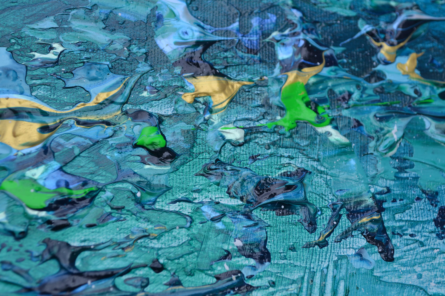 Toile abstraite ''L'océan des rêves''