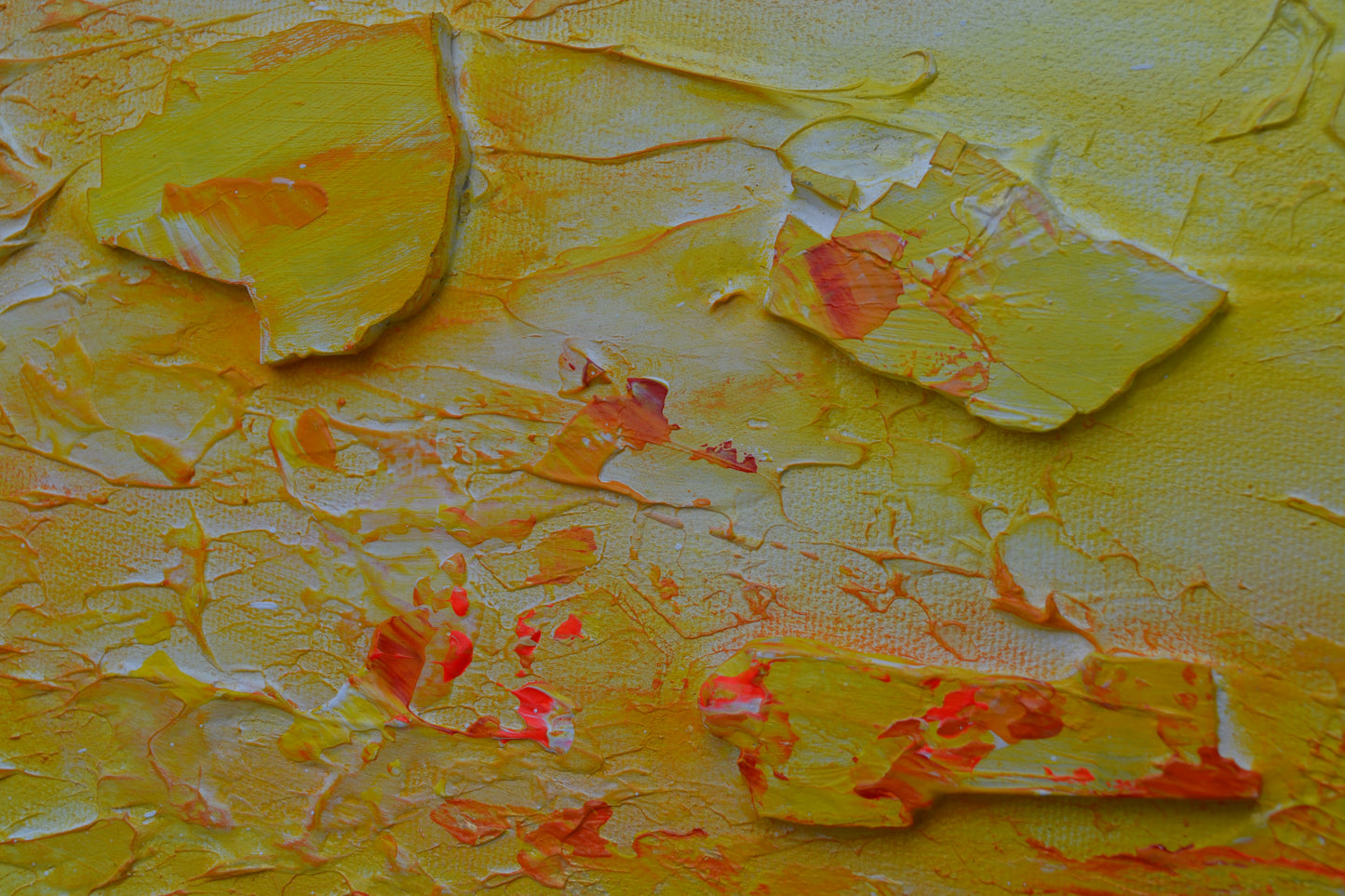 Toile abstraite ''Les beautés du soleil''