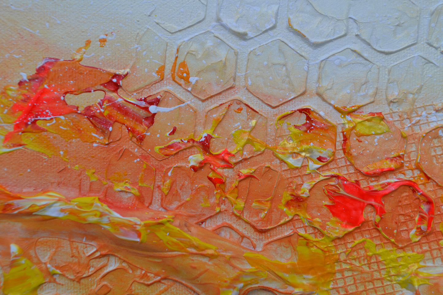 Toile abstraite ''Les beautés du soleil''