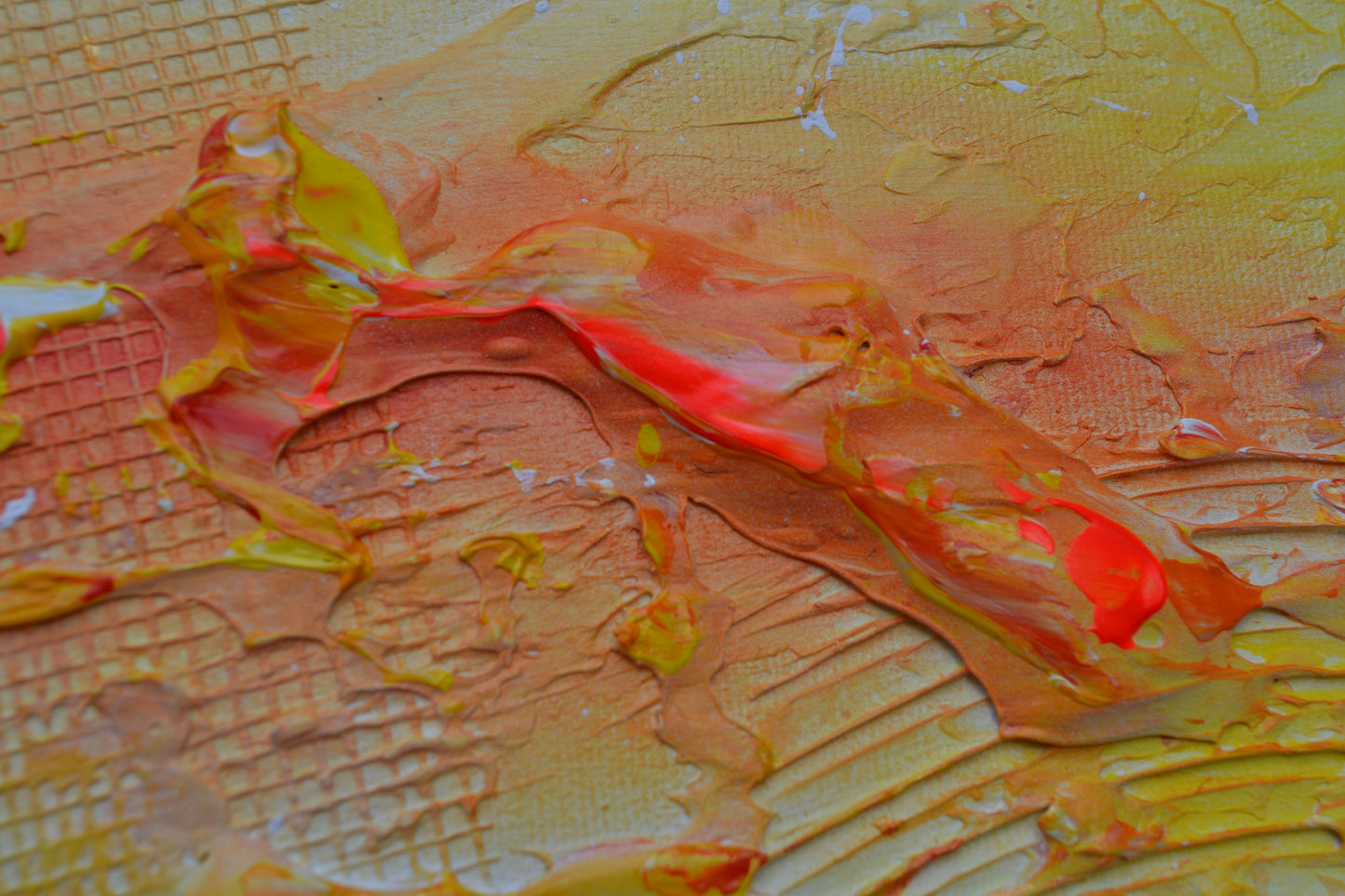 Toile abstraite ''Les beautés du soleil''