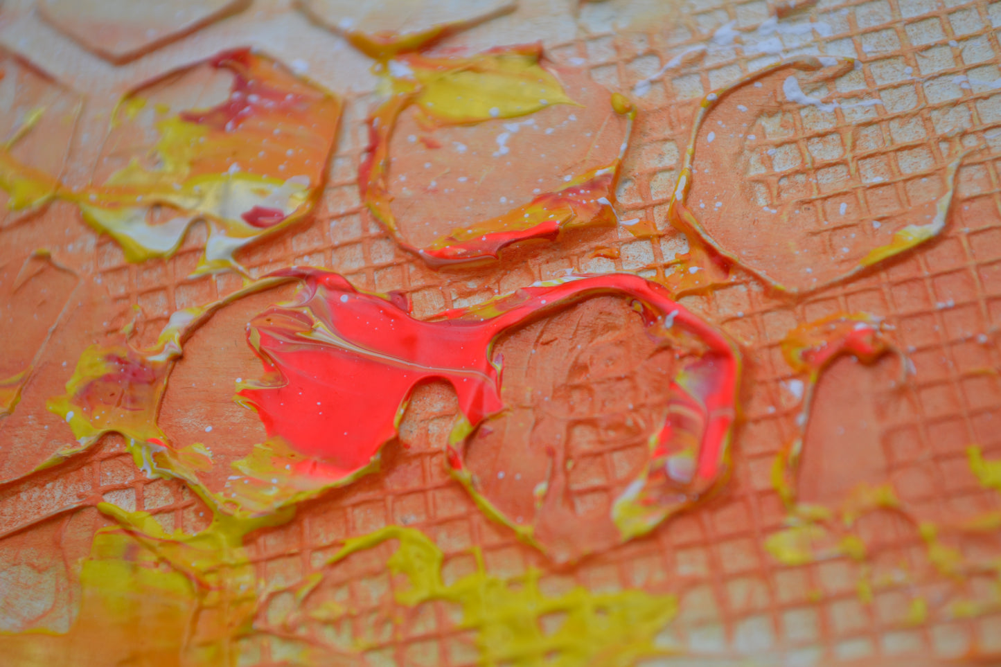 Toile abstraite ''Les beautés du soleil''