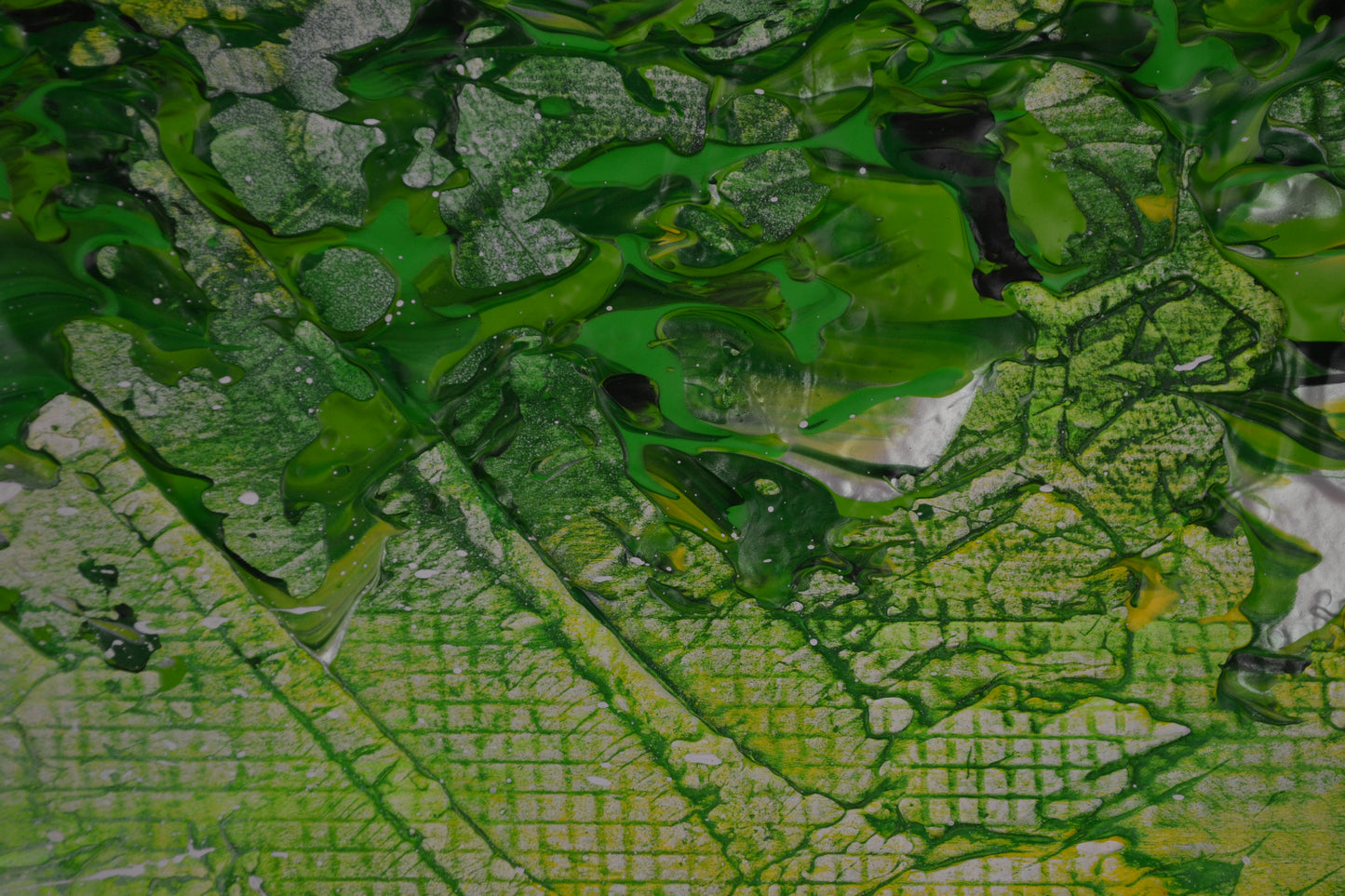 Toile abstraite ''Lève la tête et regarde à travers les feuilles''