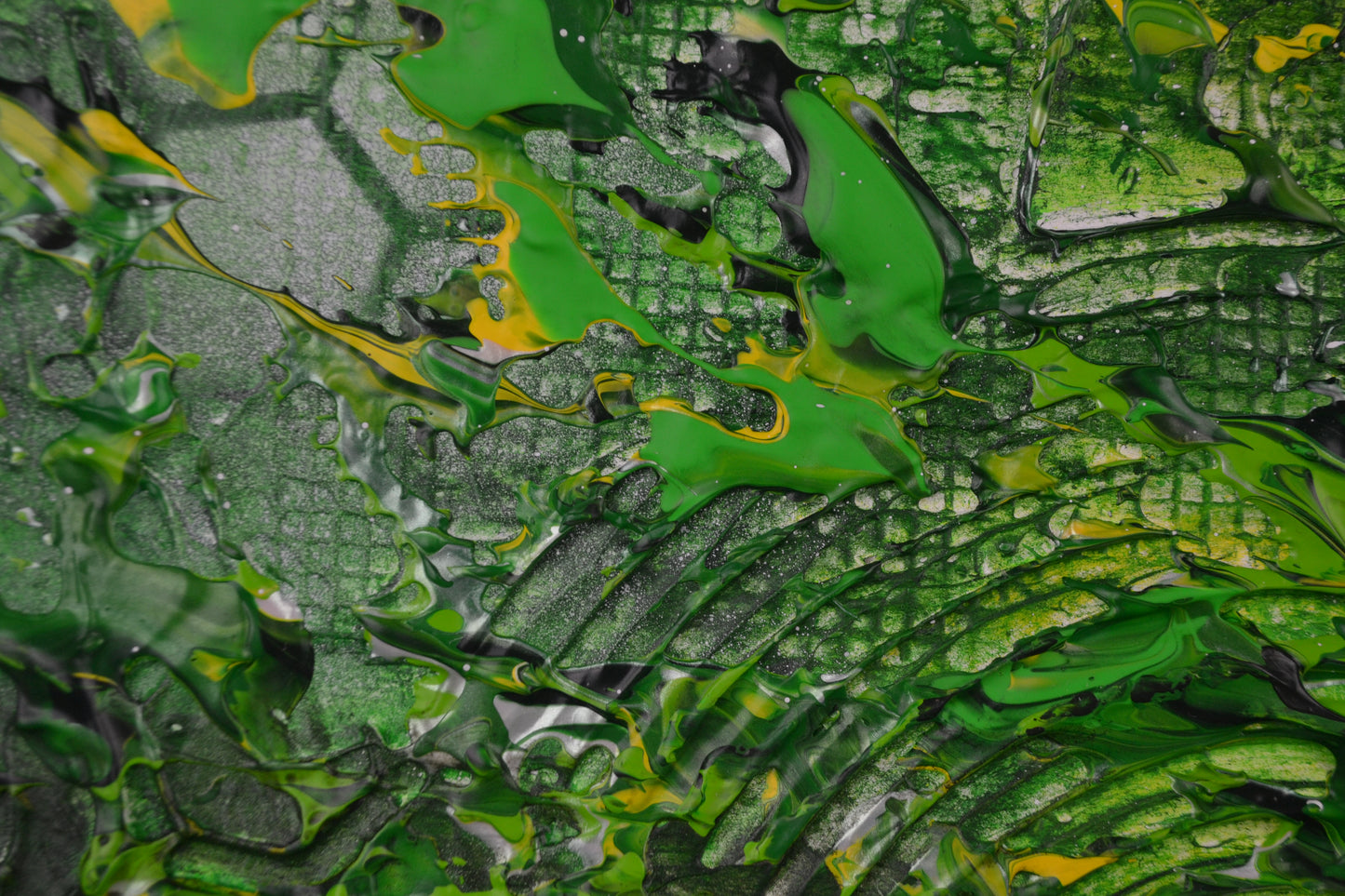 Toile abstraite ''Lève la tête et regarde à travers les feuilles''