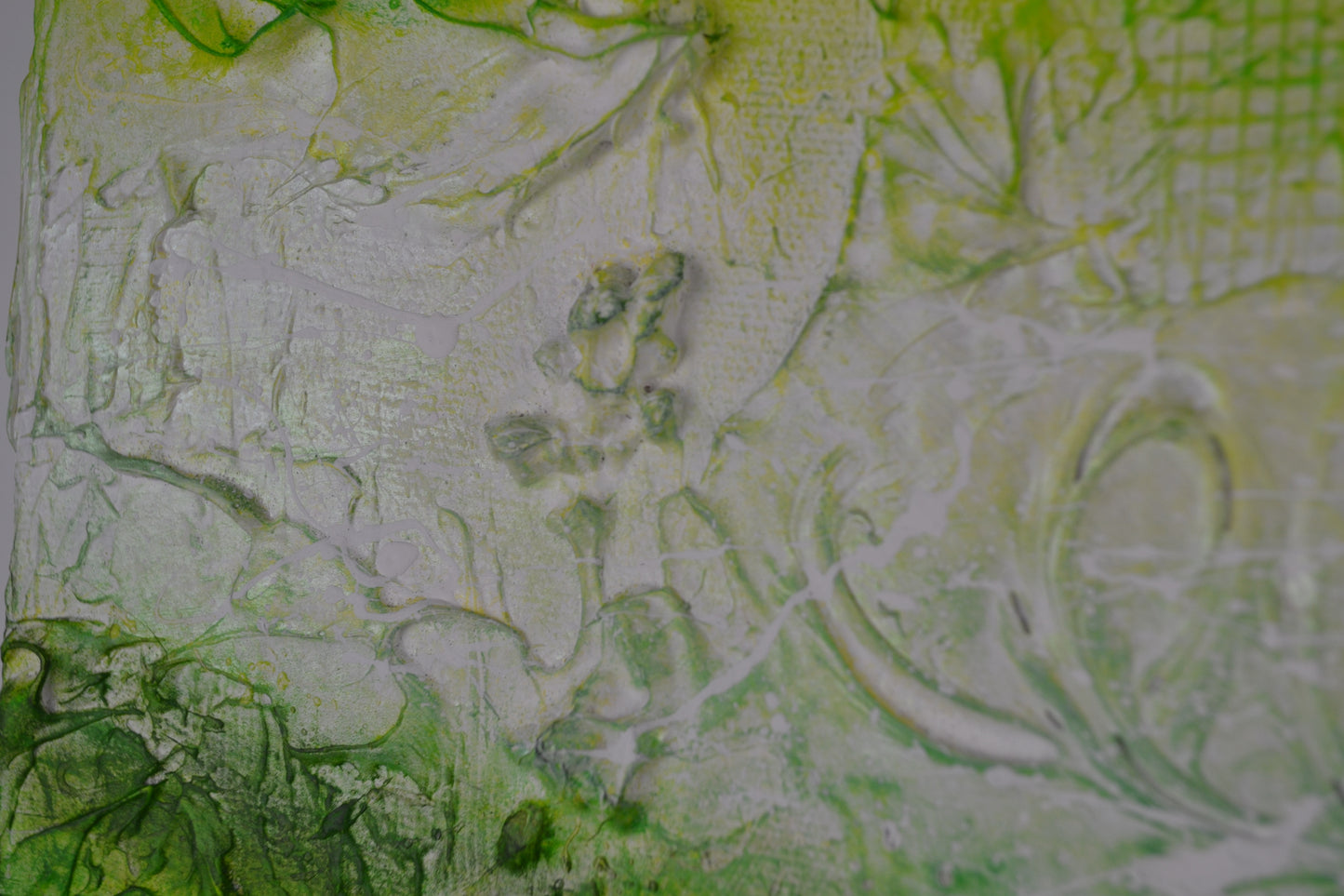 Toile abstraite ''Lève la tête et regarde à travers les feuilles''