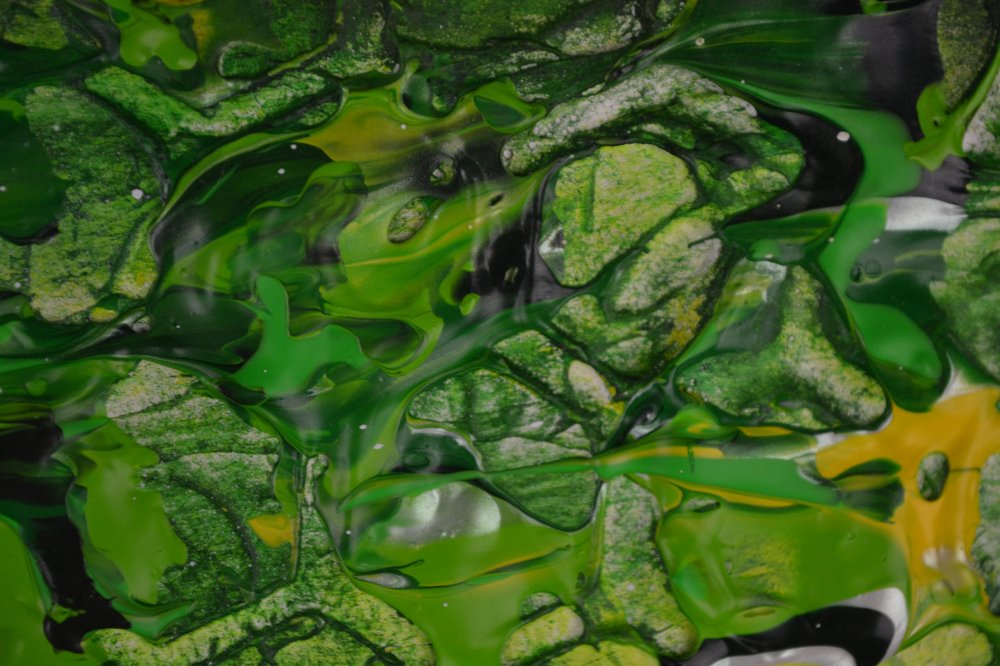 Toile abstraite ''Lève la tête et regarde à travers les feuilles''