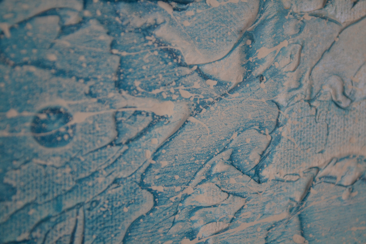 Toile abstraite ''Banc de poissons''