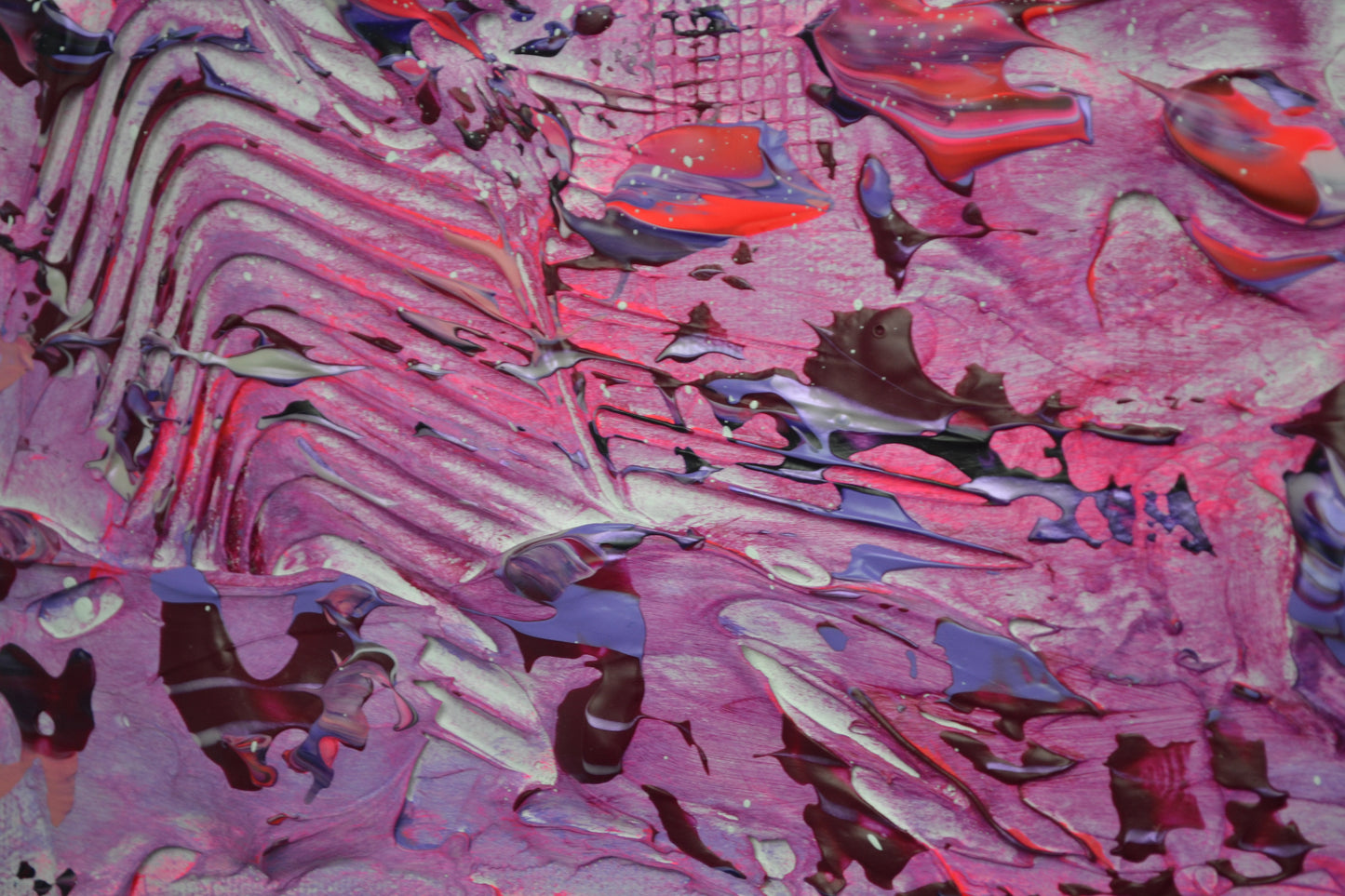 Toile abstraite ''Fais un voeux''