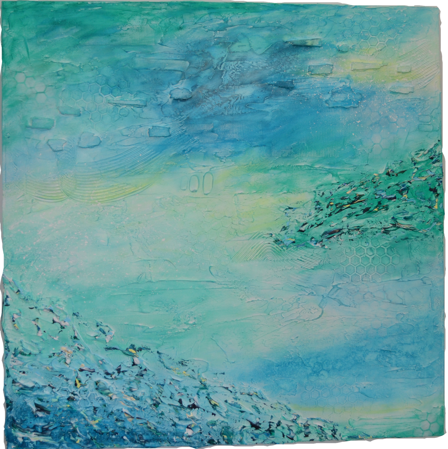 Toile abstraite ''Douceur réconfortante''