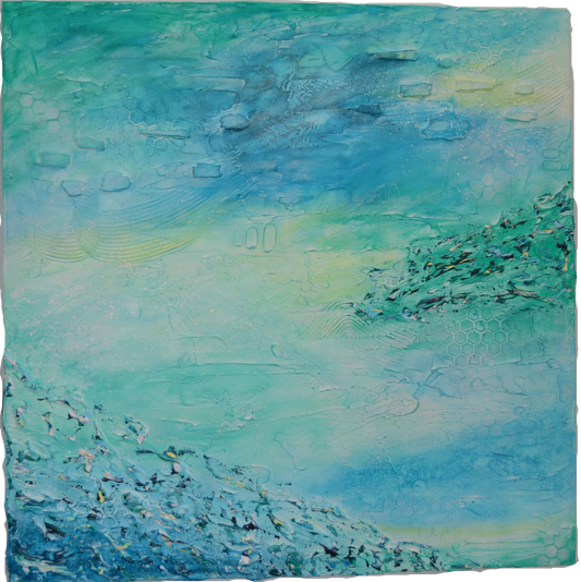 Toile abstraite ''Douceur réconfortante''