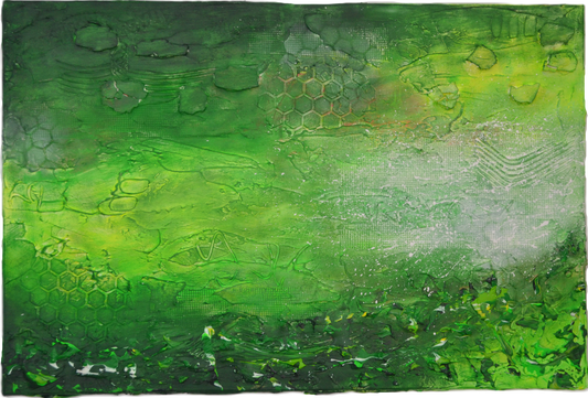 Toile abstraite ''Se ressourcer en nature''