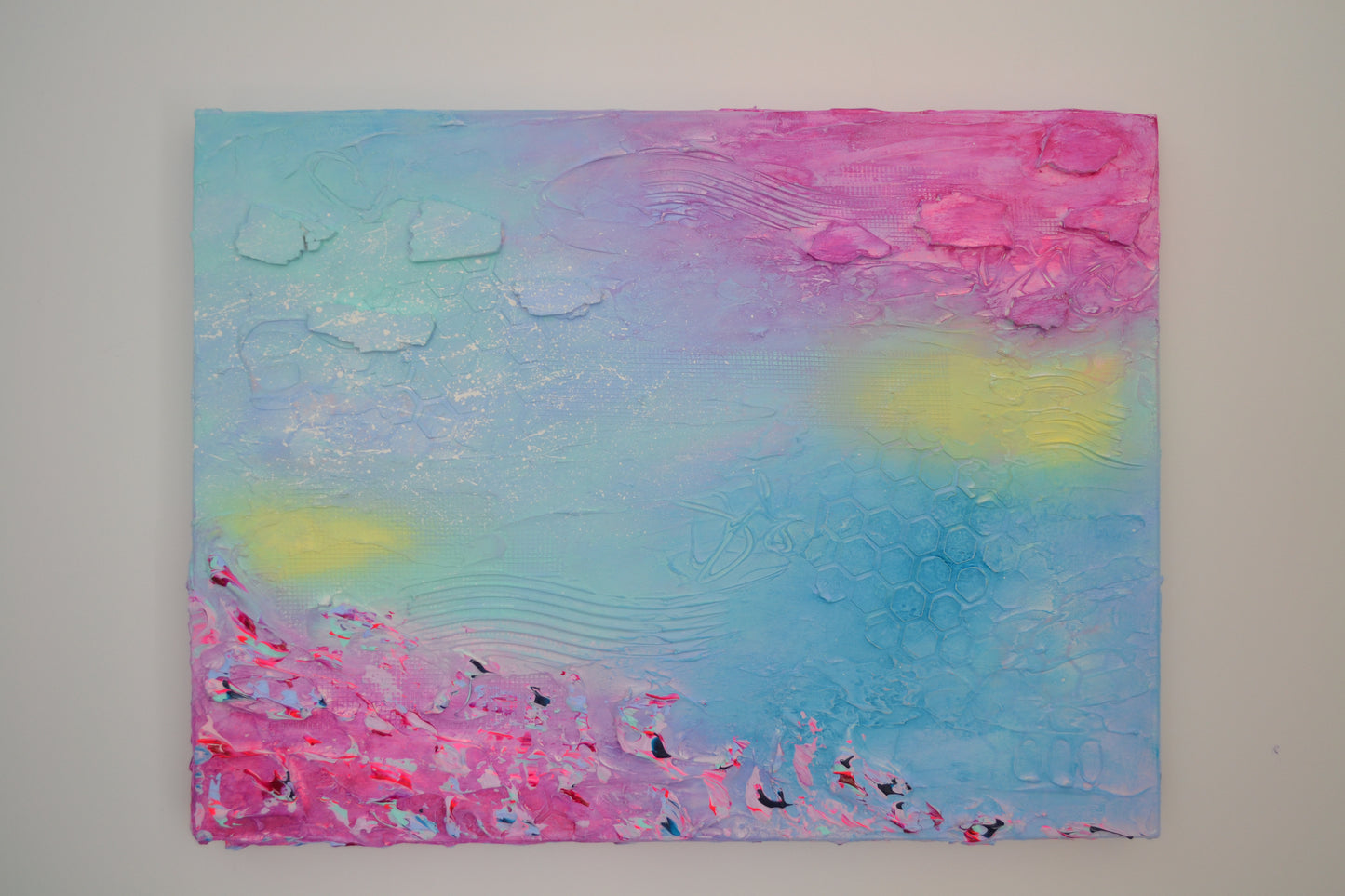 Toile abstraite ''Tout simplement la joie''