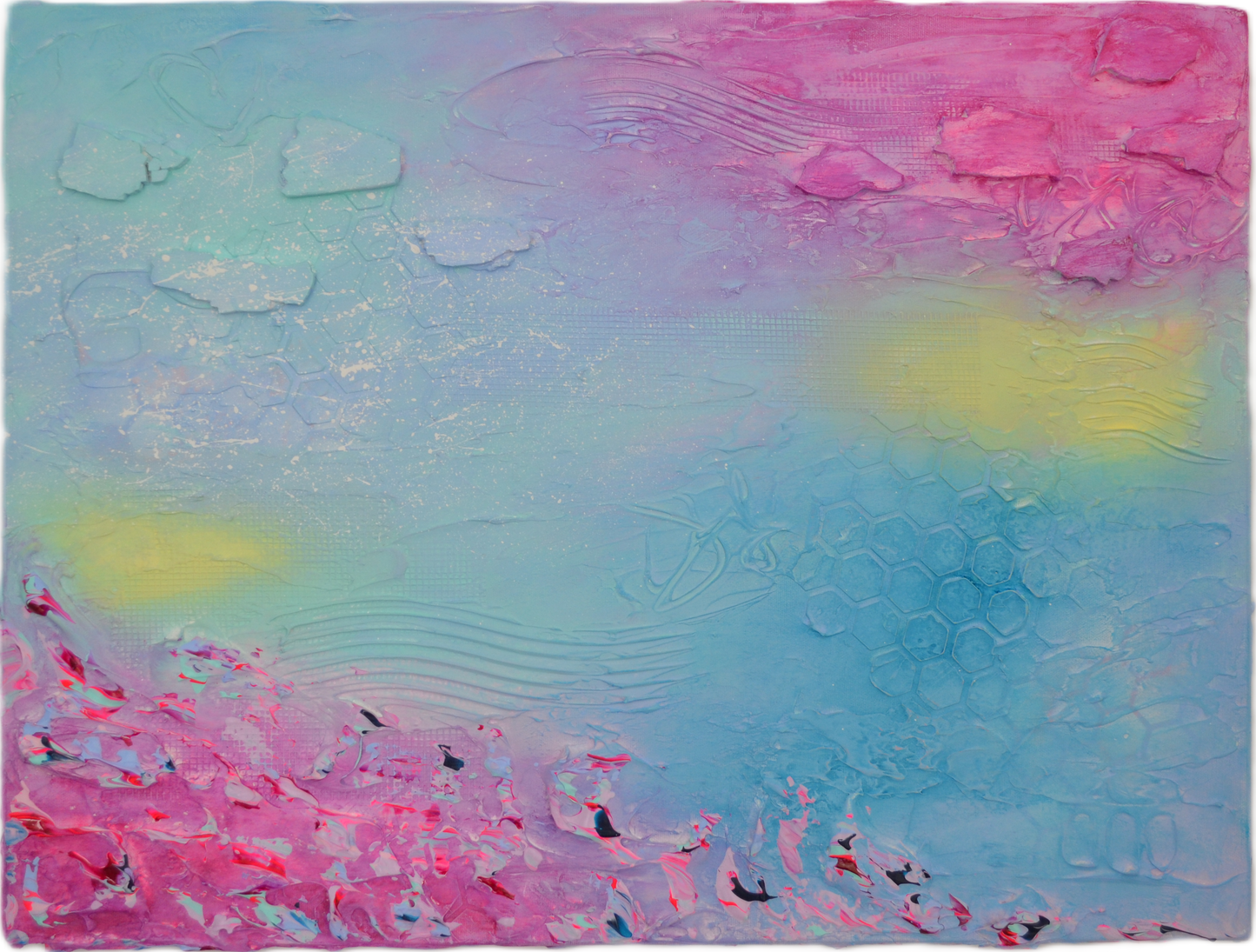 Toile abstraite ''Tout simplement la joie''