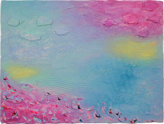 Toile abstraite ''Tout simplement la joie''