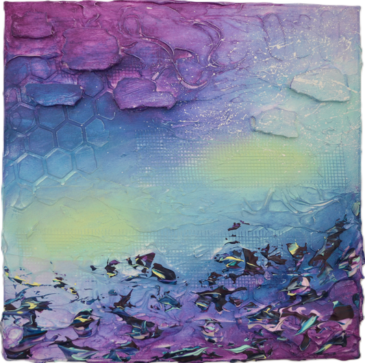 Toile abstraite ''Moment parfait''