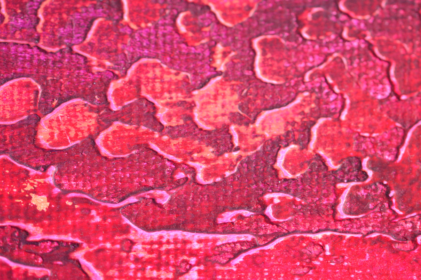 Toile abstraite ''La framboise romantique''