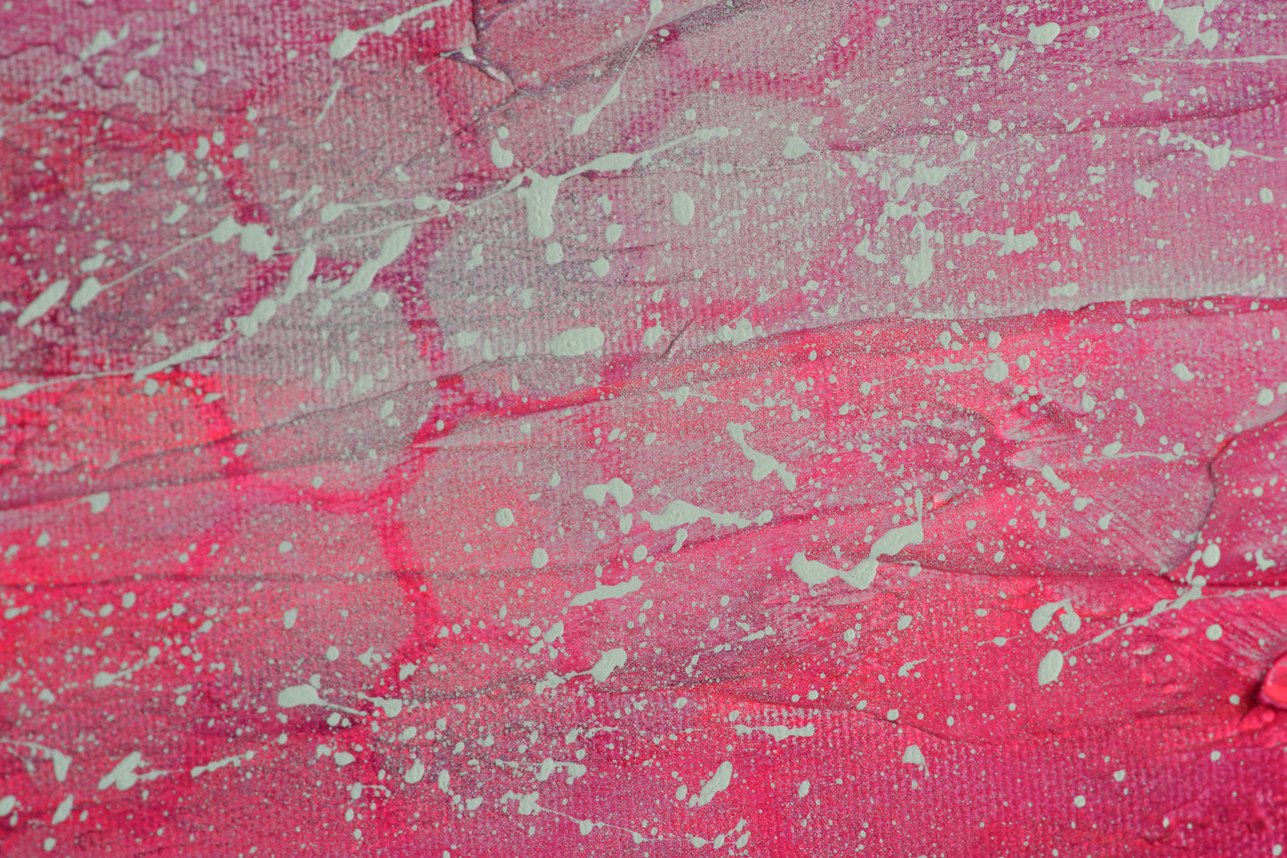 Toile abstraite ''La framboise romantique''