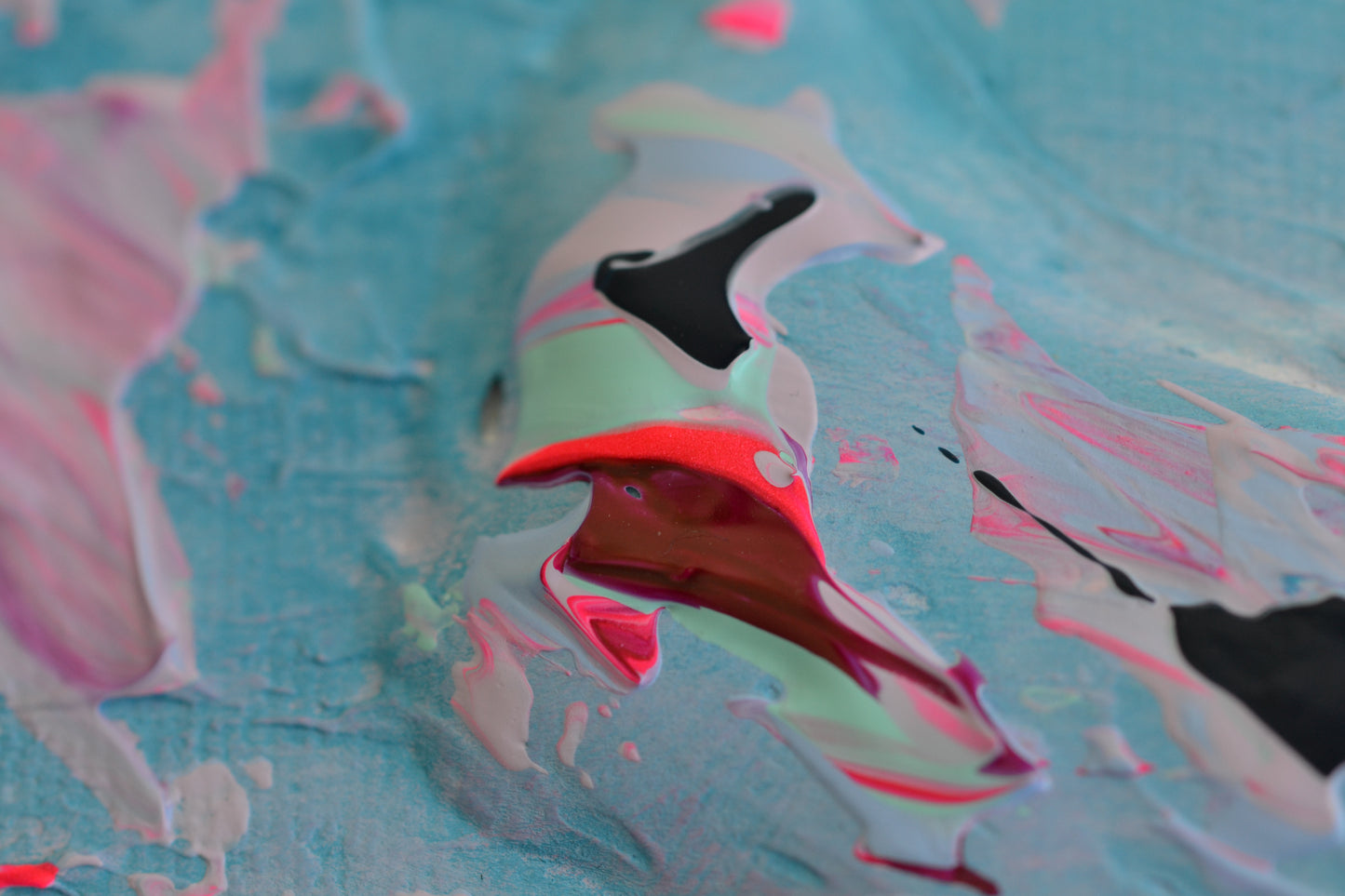 Toile abstraite ''Tout simplement la joie''