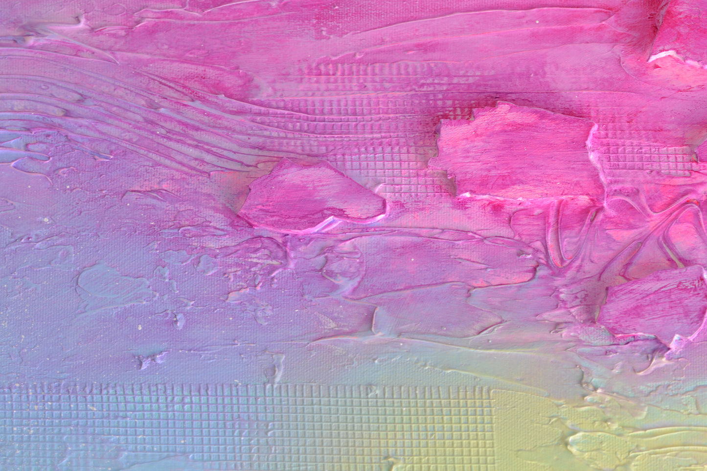 Toile abstraite ''Tout simplement la joie''