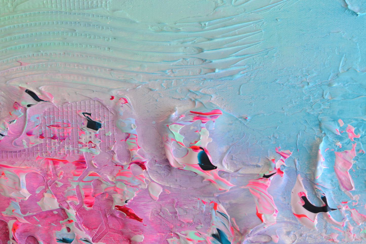 Toile abstraite ''Tout simplement la joie''