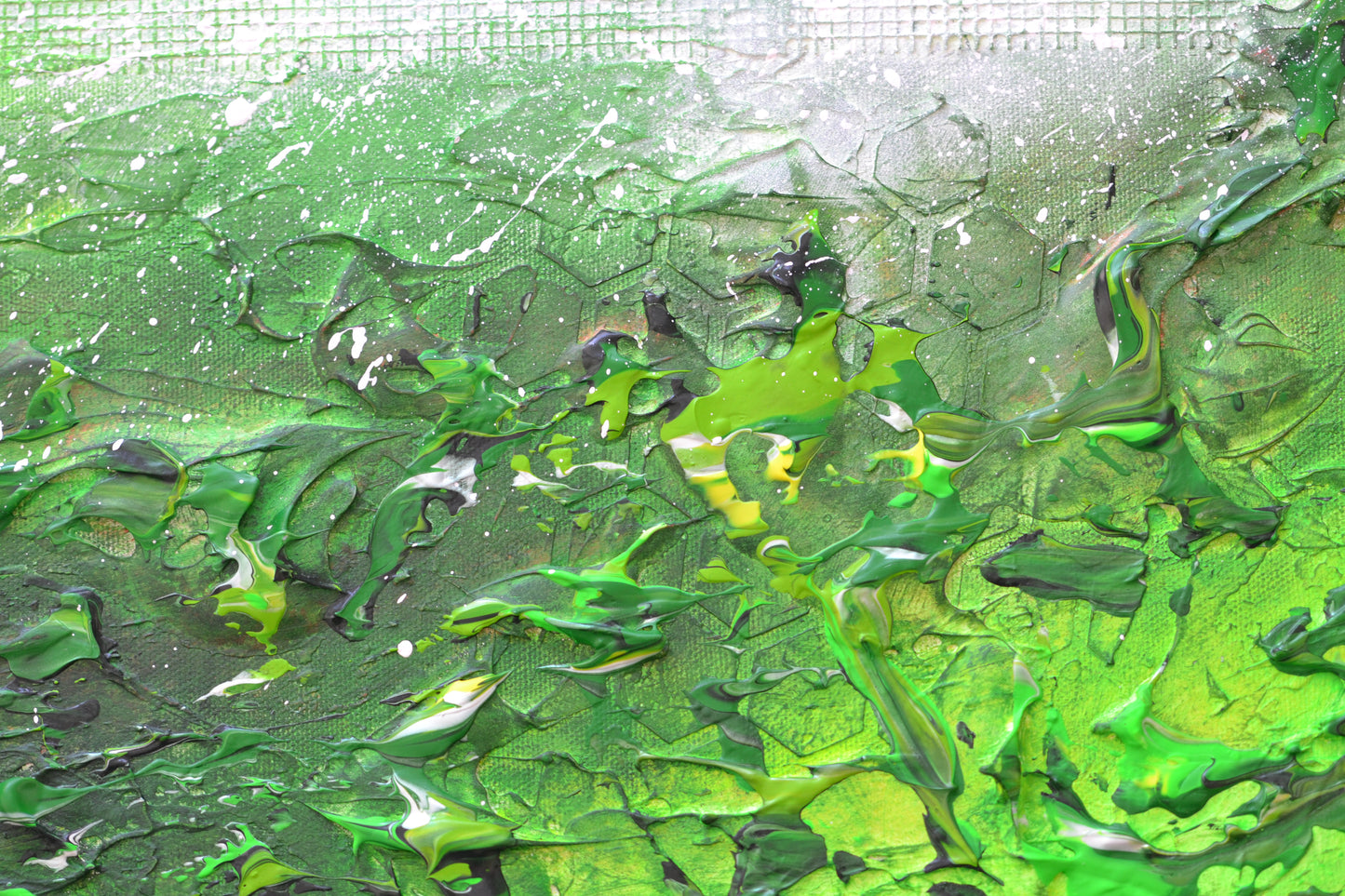 Toile abstraite ''Se ressourcer en nature''