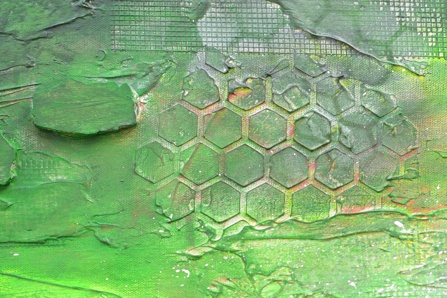 Toile abstraite ''Se ressourcer en nature''