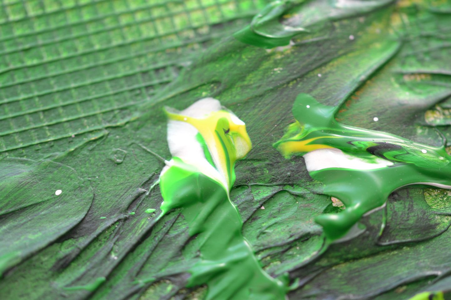 Toile abstraite ''Se ressourcer en nature''
