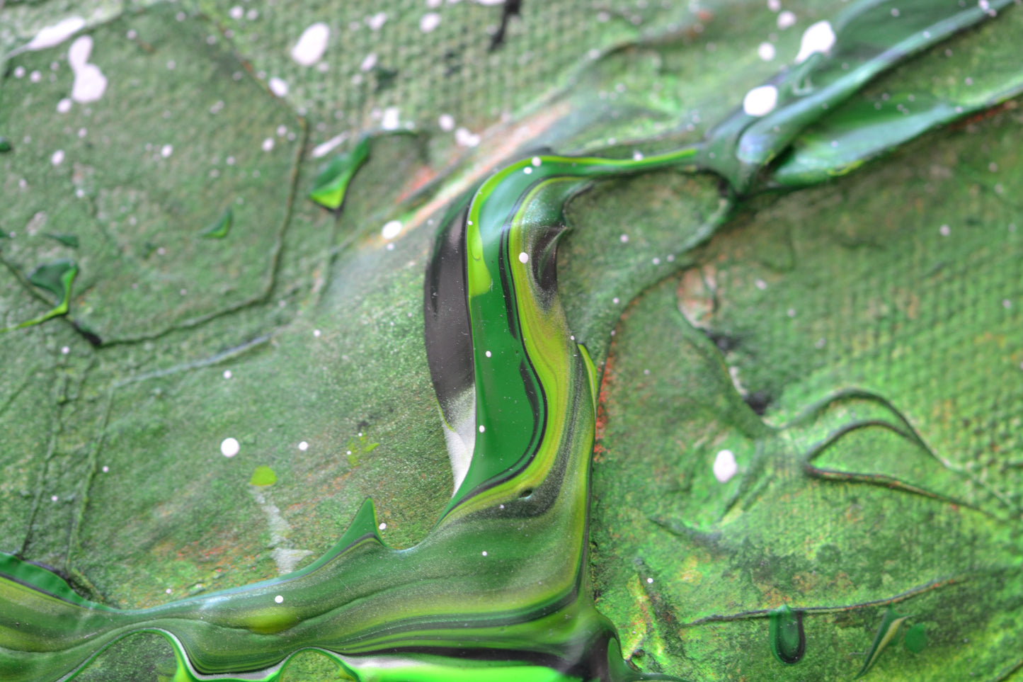 Toile abstraite ''Se ressourcer en nature''