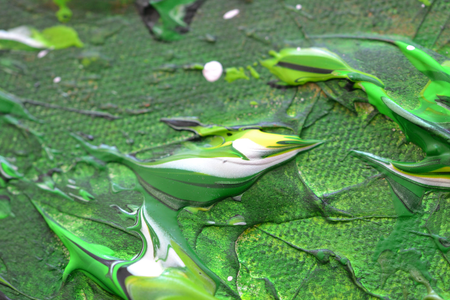 Toile abstraite ''Se ressourcer en nature''