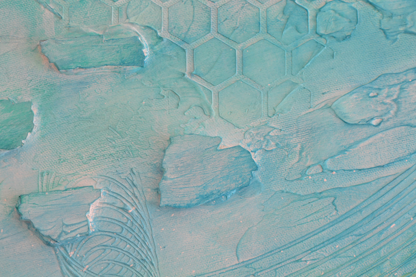 Toile abstraite ''Douceur réconfortante''