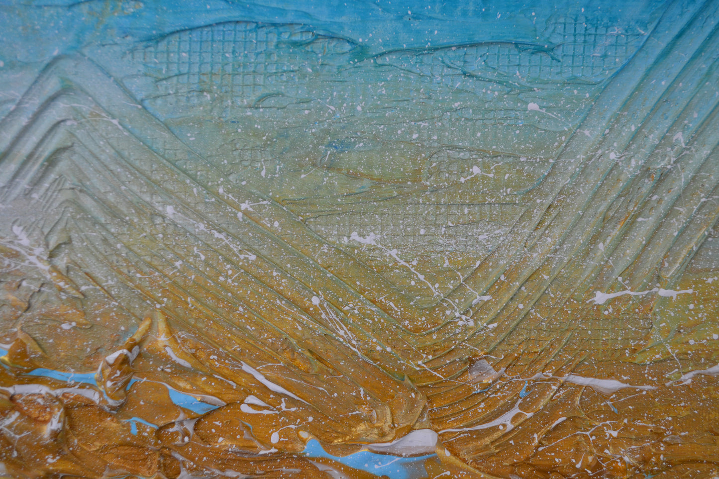 Toile abstraite ''N'oublie pas ta crème solaire''